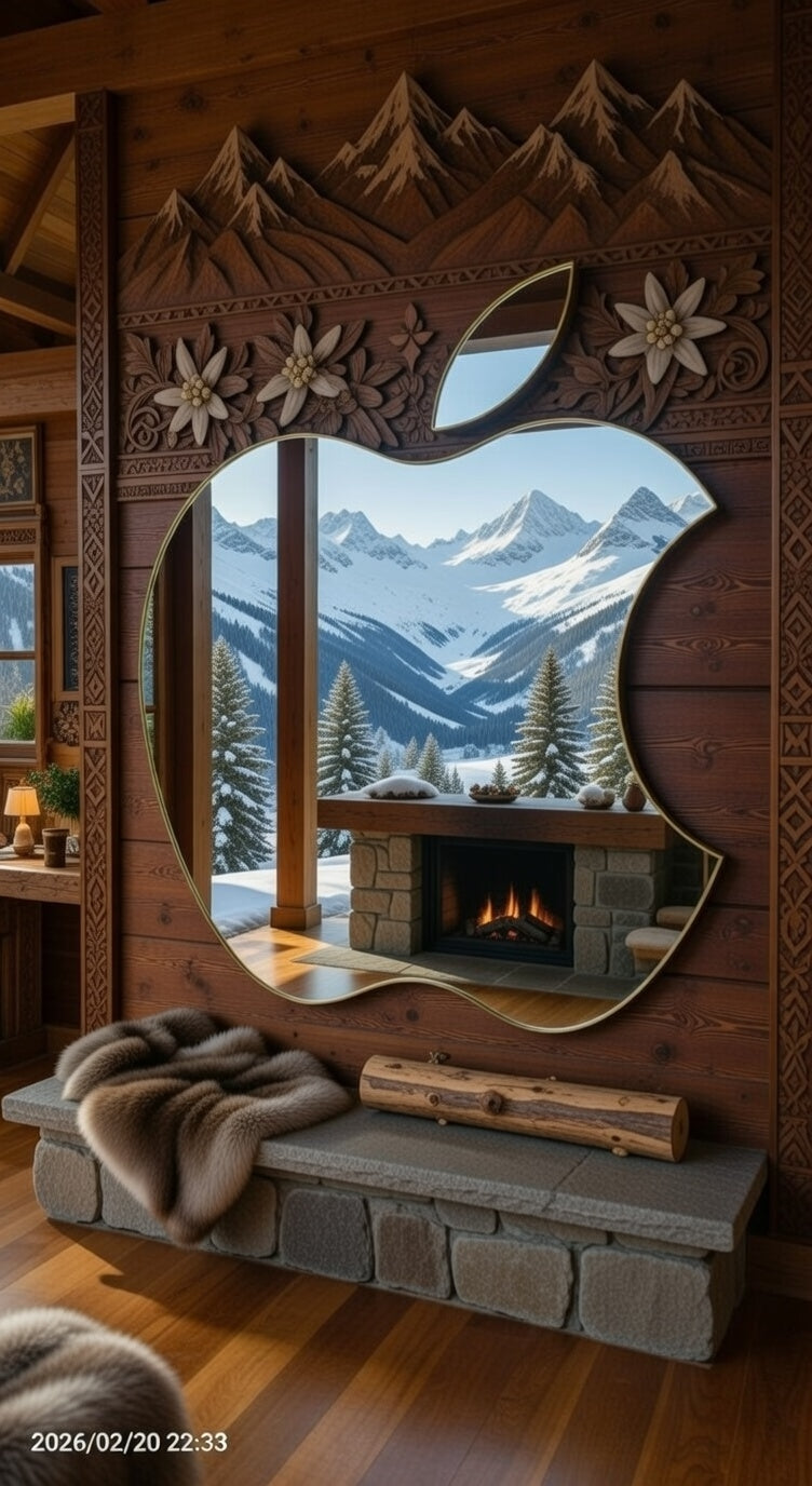 Apple Style Wall Mirror