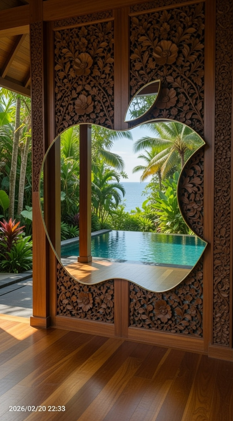 Apple Style Wall Mirror